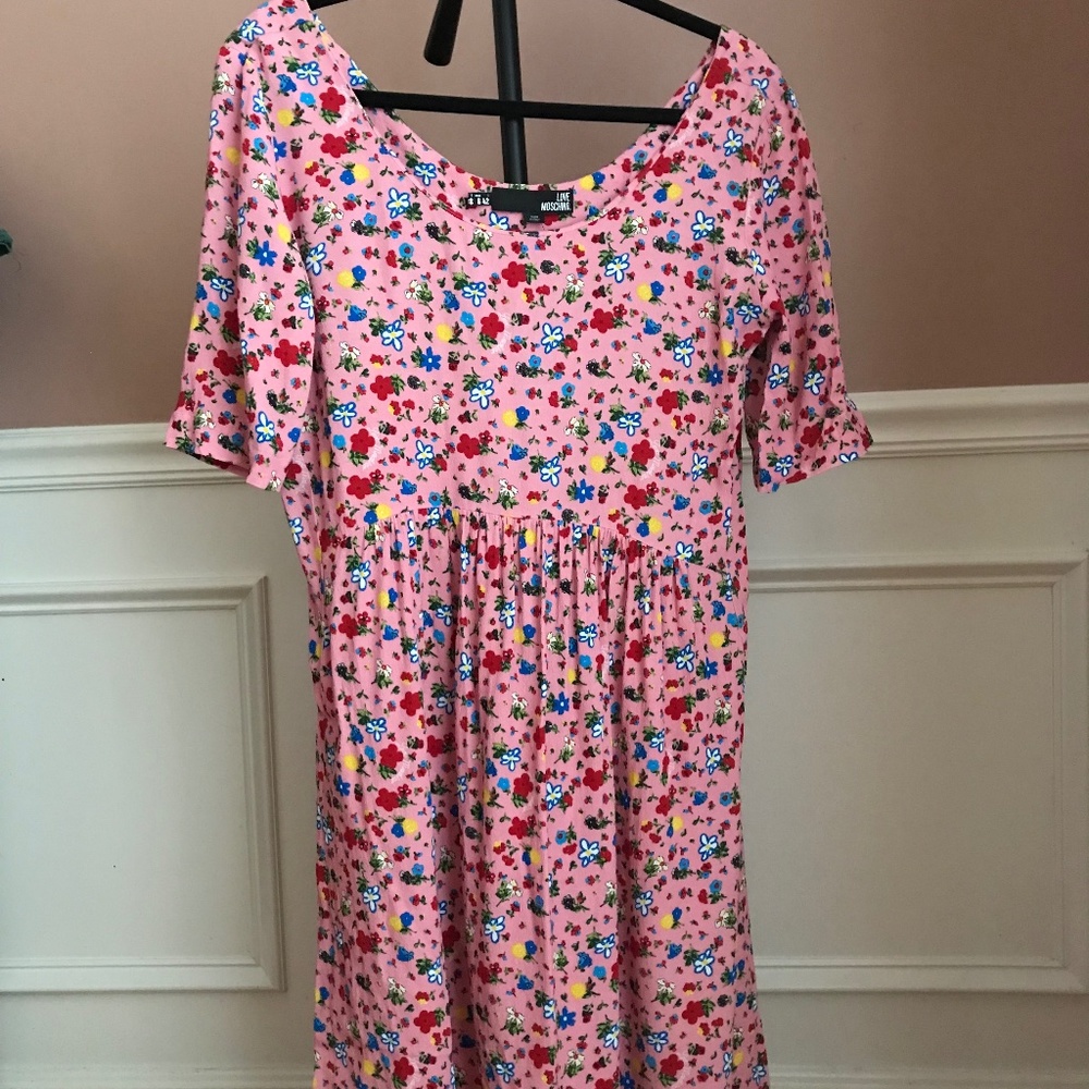 Love moschino Pink flora dress